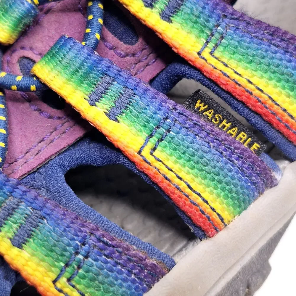 KEEN Newport H2 Sandals Tillandsia Rainbow Kids 10 Outdoor Hiking Closed Toe